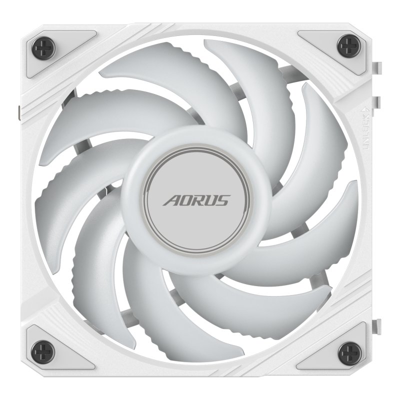 GIGABYTE AORUS EZ CHAIN FAN 120 ICE Processeur Refroidisseur de liquide tout-en-un 12 cm Blanc