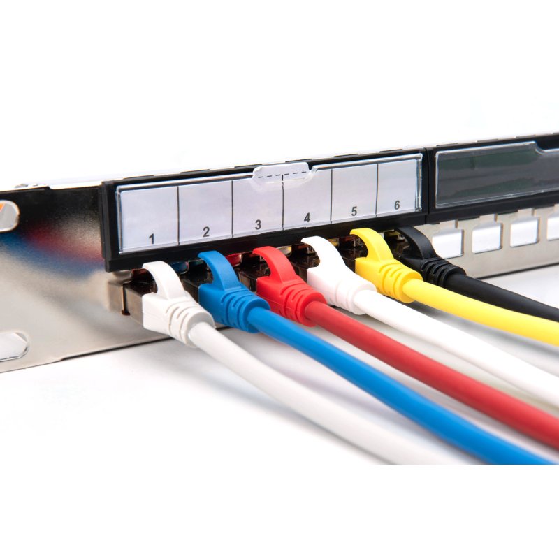 Patch panel Digitus 24P modular 1HE black