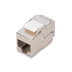 Digitus CAT 6A compact body keystone module, shielded, tool-free mounting connection