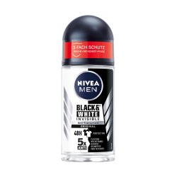 Nivea Men Black White Deodorant Roll-On 50ml New Formula