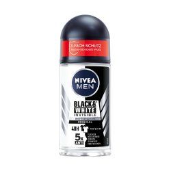 NIVEA Men Black & White Invisible Original Hommes Déodorant roll-on 50 ml 1 pièce(s)