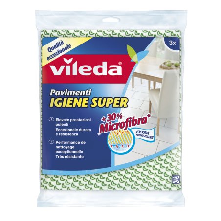 Vileda 141312 mop accessory Mop wet pads Green, White