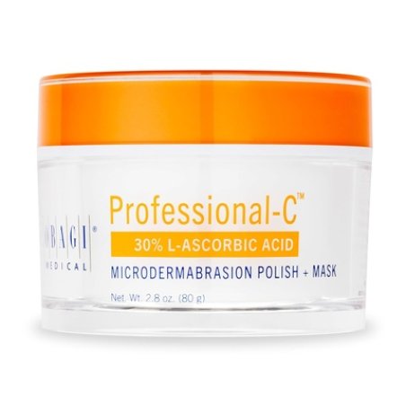 Obagi Medical Professional-C Microdermabrasion Polish Mask 2.8 oz Glow Boosting Exfoliator with 30% Vitamin C for