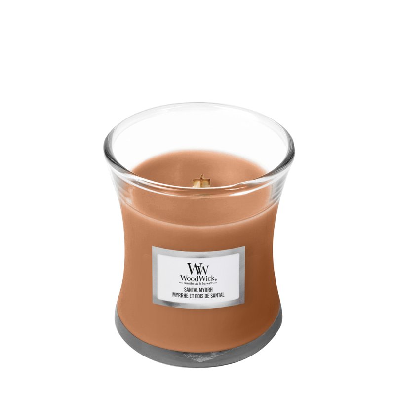WoodWick Sandalwood Myrrh Mini Hourglass Scented Candle Decor Gift