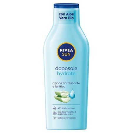 Nivea Sun After Sun Milk Hydrate with Aloe Vera Bio and Hyaluronic Acid 400ml