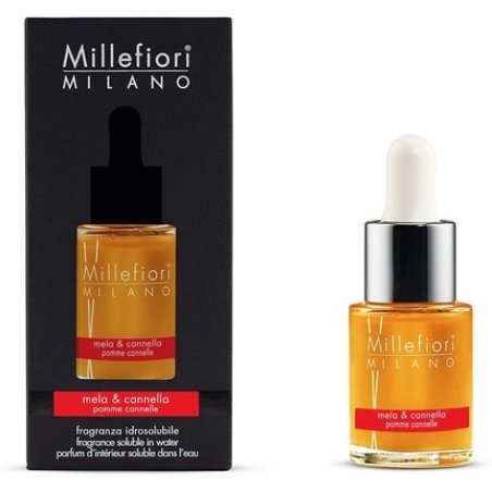 Millefiori Milano Water Soluble Fragrance for Hydro Ultrasonic Fragrance Diffusers Mela & Cannella 15ml