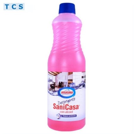 Amacasa Detergente Sanicasa Con Alcool, Cleaner With Alcohol, 1 Liter