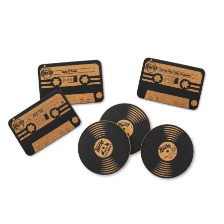 Winkee - Rocks Coaster Set of 6 - Black