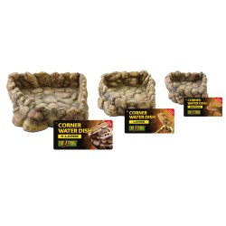 Exoterra - Water Bowl Corner - Neutral, Natural - M