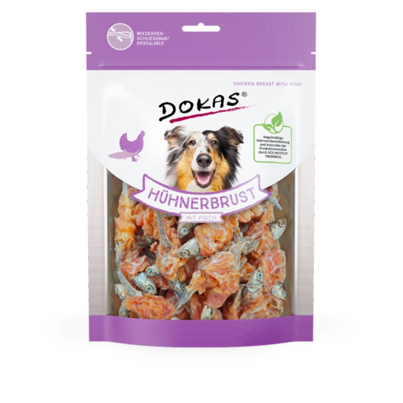 Dokas 200632 friandise pour chiens et chats Chien Friandises Poisson 220 g