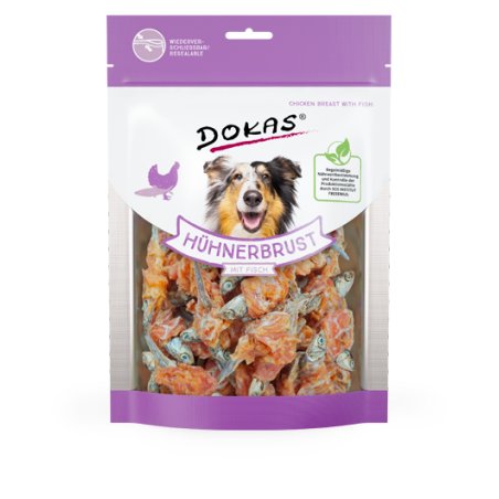 Dokas 200632 friandise pour chiens et chats Chien Friandises Poisson 220 g
