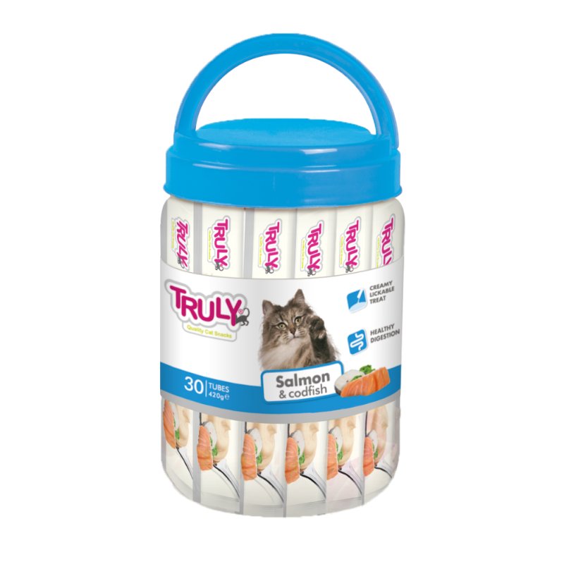 Truly - Creamy Lickable Salmon and Codfish - 420g