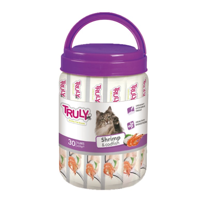 Truly - Creamy Lickable Shrimp and Codfish - 420g