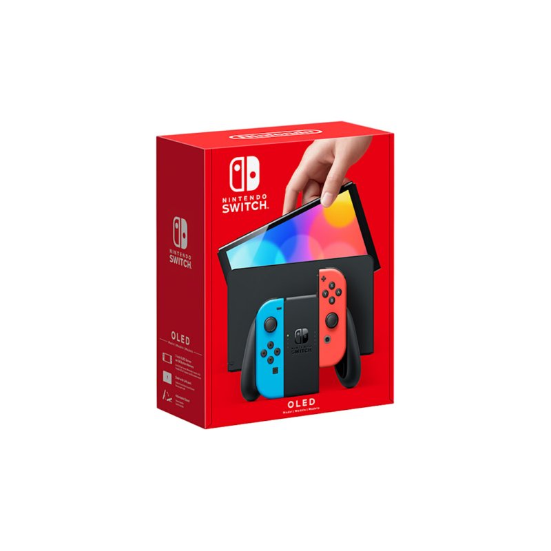 Nintendo Switch OLED console de jeux portables 17,8 cm (7") 64 Go Écran tactile Wifi Bleu, Rouge