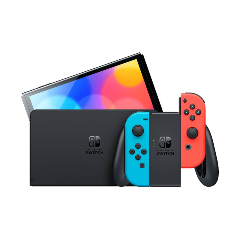 Nintendo Switch Console - OLED Model - Neon Blue/Neon Red (JP) (Switch)
