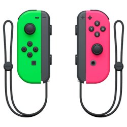 Nintendo Official Switch - Joy-Con Controller Pair - Neon Green/Neon Pink (JP) (Switch)