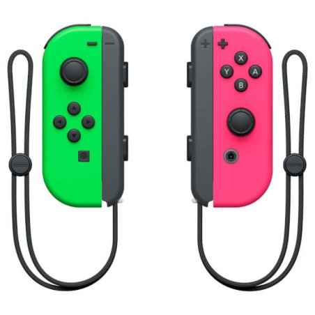 Nintendo Official Switch - Joy-Con Controller Pair - Neon Green/Neon Pink (JP) (Switch)