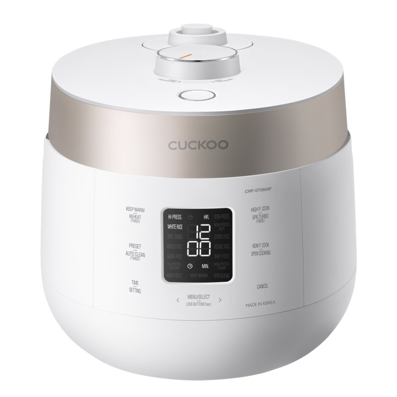 Cuckoo CRP-ST0609F cuiseur à riz 1,08 L 880 W Champagne, Blanc