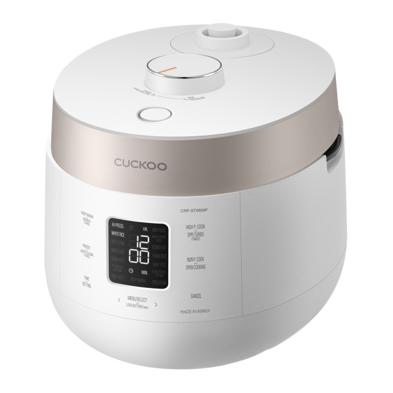 Cuckoo CRP-ST0609F cuiseur à riz 1,08 L 880 W Champagne, Blanc