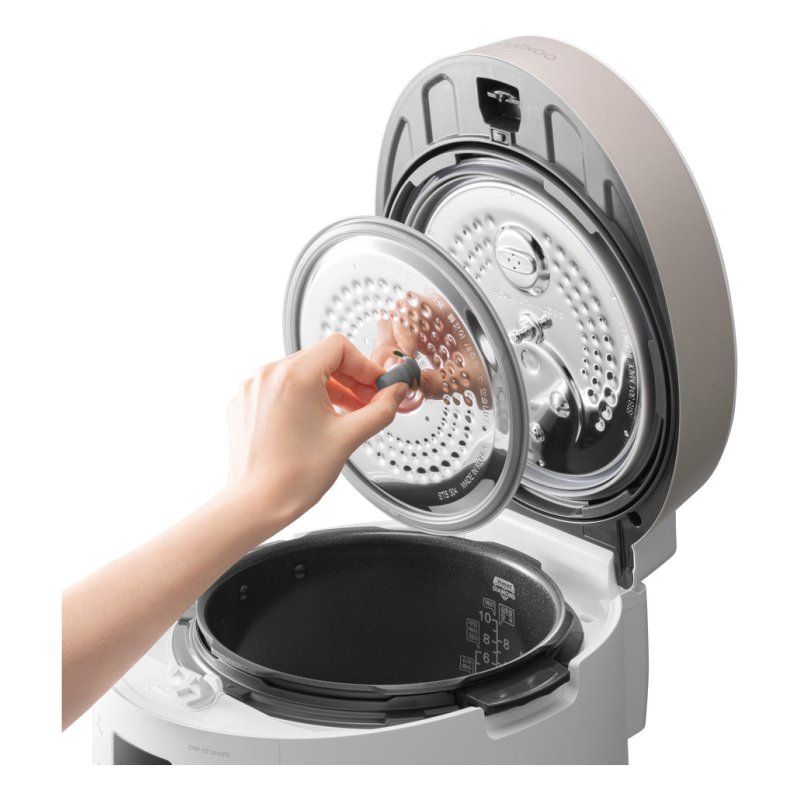 Cuckoo CRP-ST0609F cuiseur à riz 1,08 L 880 W Champagne, Blanc