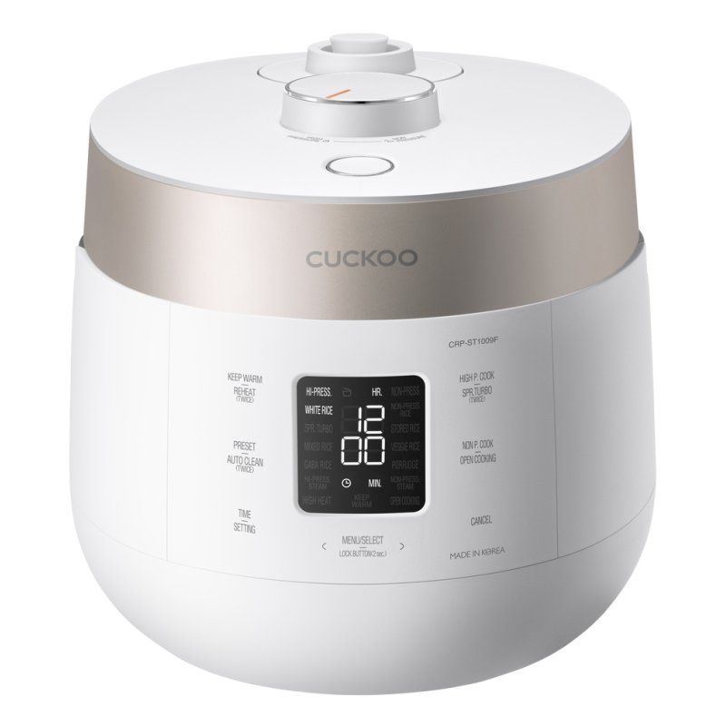 Cuckoo CRP-ST1009F cuiseur à riz 1,8 L 1150 W Champagne, Blanc