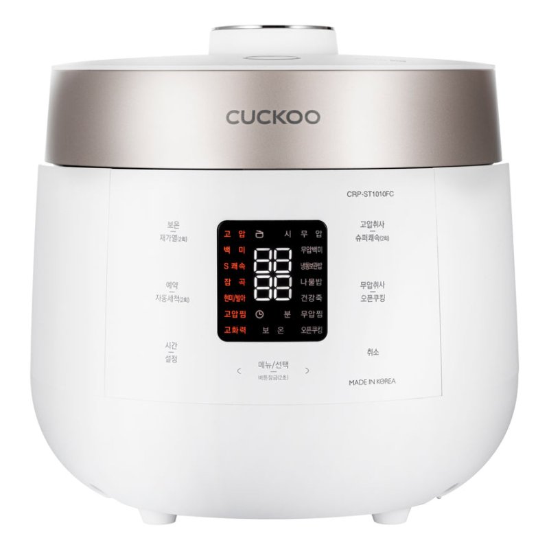 Cuckoo CRP-ST1009F rice cooker 1.8 L 1150 W Champagne, White