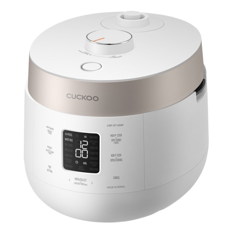 Cuckoo CRP-ST1009F rice cooker 1.8 L 1150 W Champagne, White