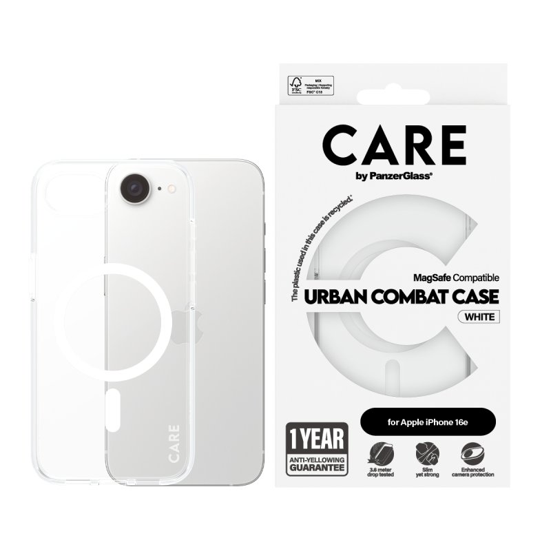 CARE by PanzerGlass- Case Transparent - MagSafe - iPhone 16e