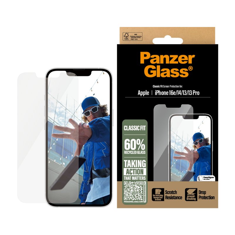 PanzerGlass - Screen Protection - iPhone 16e - Classic Fit