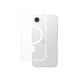 PanzerGlass CARE by Fashionable Case Samba Transparent w. White Qi Compatible iPhone 16e