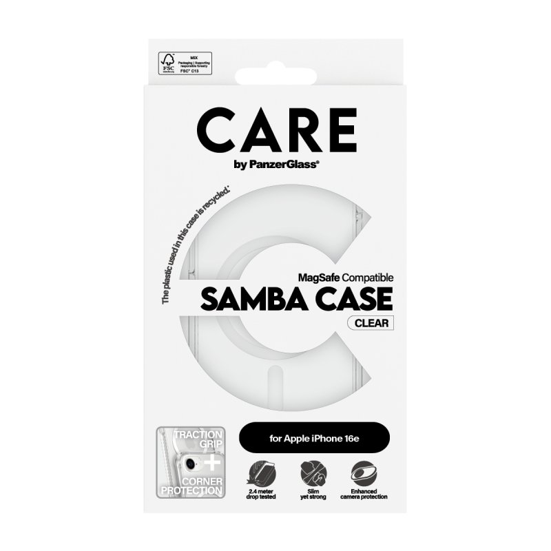 CARE by PanzerGlass - Case - Transparent - iPhone 16e