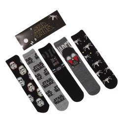 Star Wars pack 5 paires de chaussettes Dark Side S-M