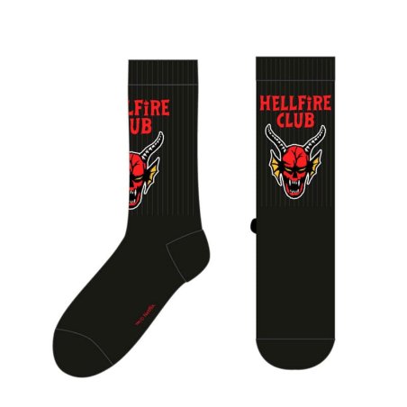 Stranger Things chaussettes Hellfire Club Large
