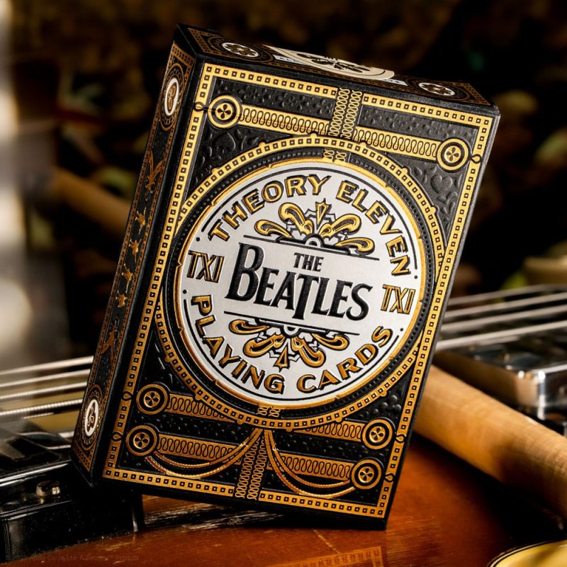 The Beatles jeu de cartes à jouer Black Special Edition