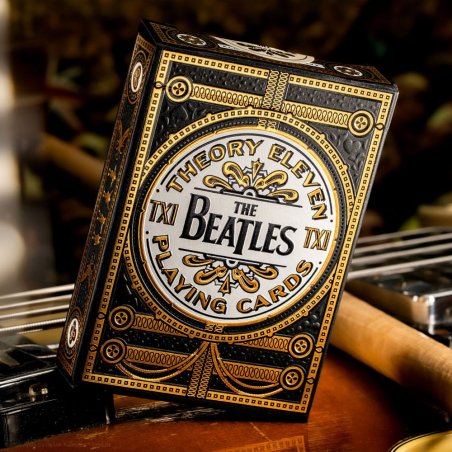 The Beatles jeu de cartes à jouer Black Special Edition
