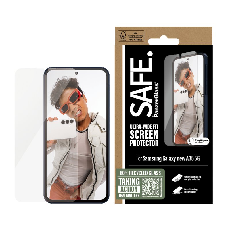 PanzerGlass SAFE BY SCREEN Protection d'écran transparent Samsung 1 pièce(s)