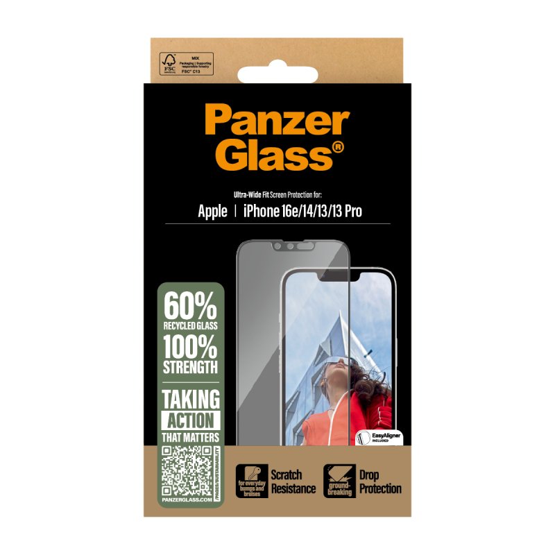 PanzerGlass PG Scrn iPhone SE 25/14/13/13 Pro UWF WA Protection d'écran transparent Apple 1 pièce(s)