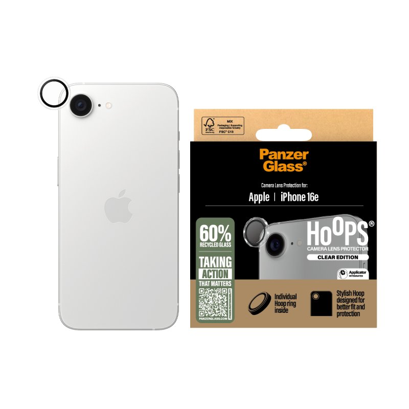 PanzerGlass - Hoops- Camera Lens Protector - iPhone 16e