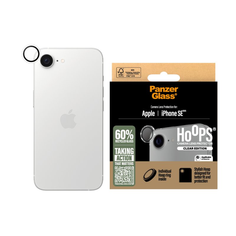 PanzerGlass PG Hoops TP iPhone SE (2025) Protection d'écran transparent Apple 1 pièce(s)