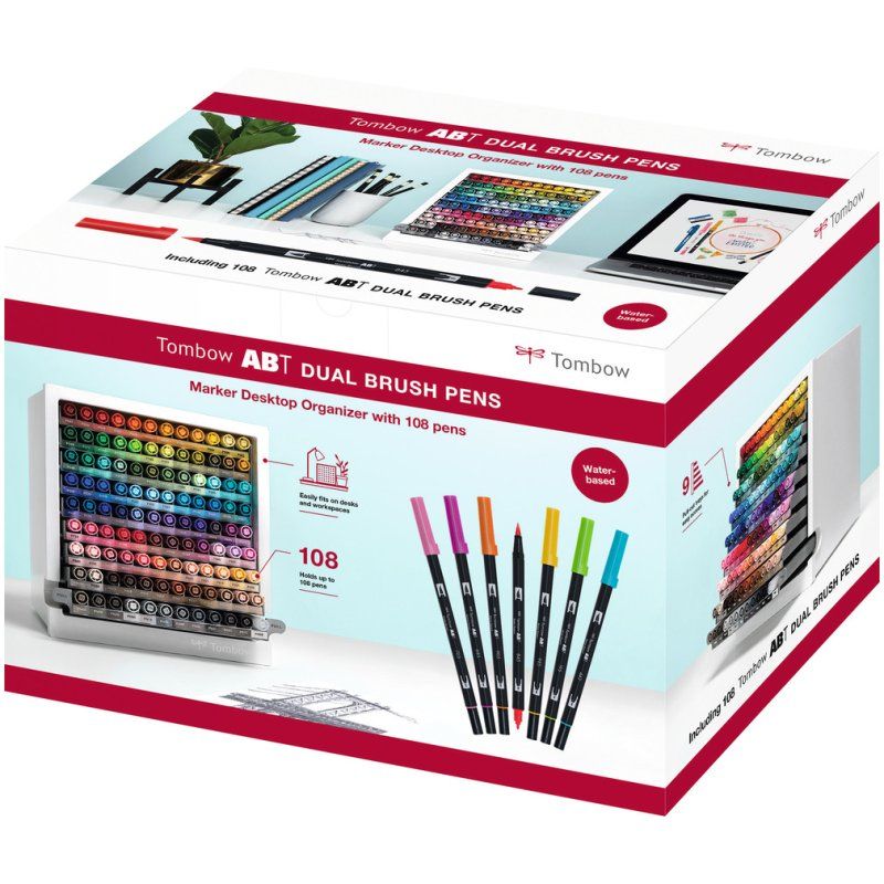 Tombow ABT-108C-ORGA stylo-feutre Multicolore