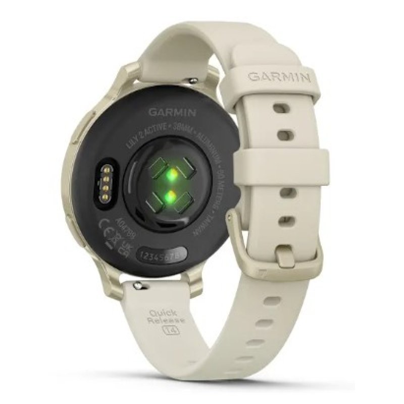 Garmin Lily 2 Active 38 mm Numérique 240 x 201 pixels Écran tactile Beige GPS (satellite)