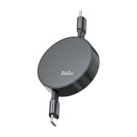 CABLE RETRACTABLE USB-C USB-C 240W 1M