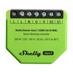 Shelly Relais "Dimmer Gen3" LED Lichtcontroller Messfunktion Unterputz