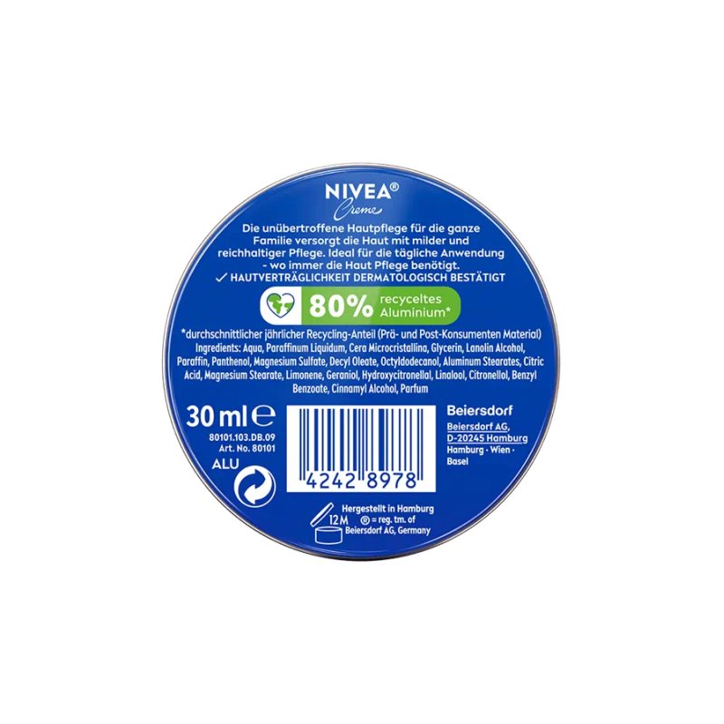 NIVEA Creme 30 ml Cream Unisex