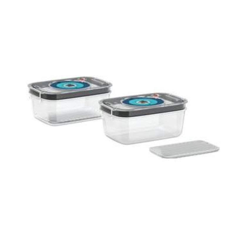 Bosch MSZV0FC2 food storage container Rectangular Box Black, Blue, Transparent 2 pc(s)