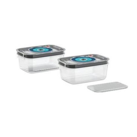 Bosch MSZV0FC2 food storage container Rectangular Box Black, Blue, Transparent 2 pc(s)