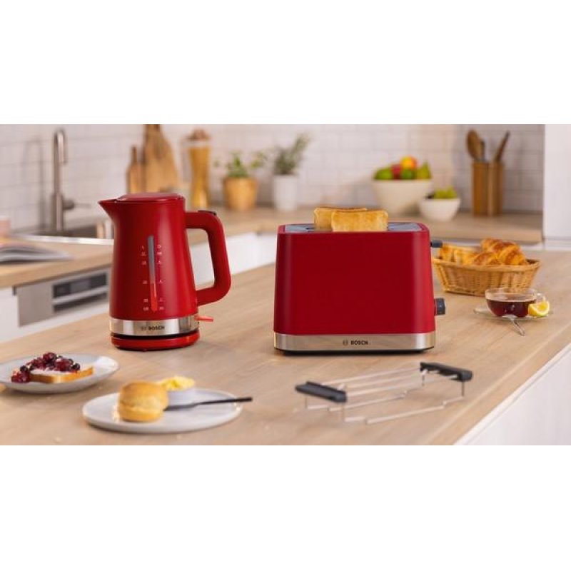 Bosch TAT4M224 toaster 2 slice(s) 950 W Red