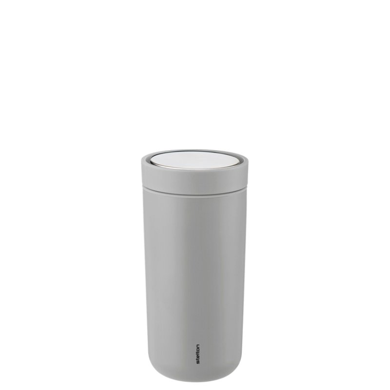 Stelton - To-Go Click Vacuum Insulated Cup 0.4 L (Light Grey)