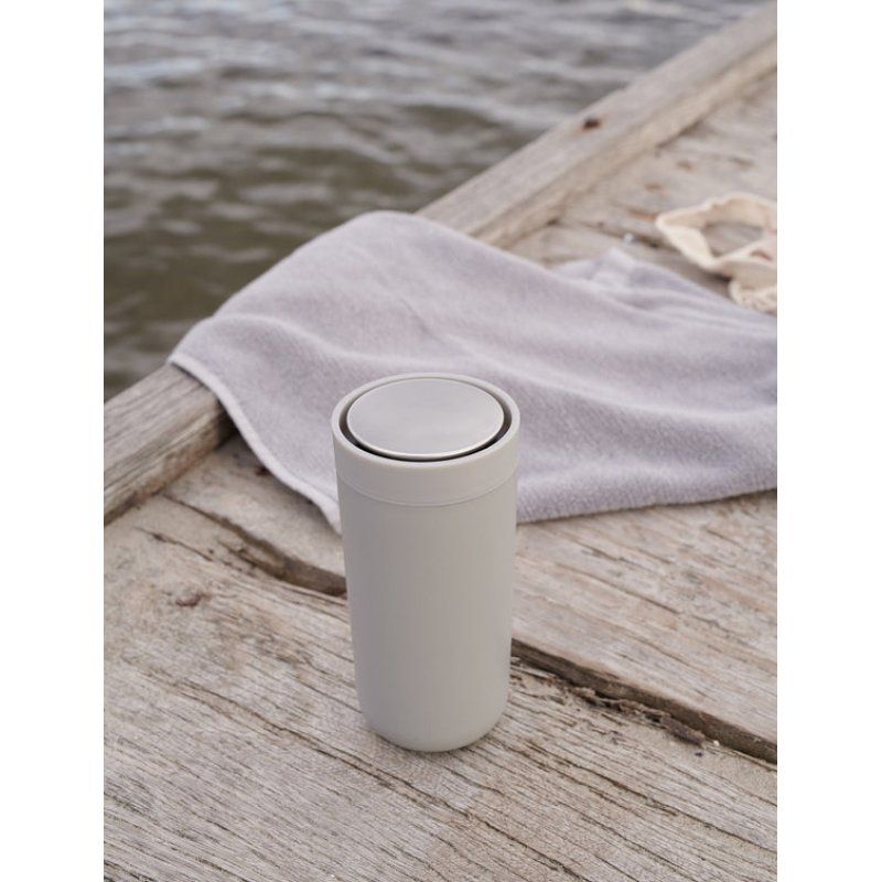 Stelton - To-Go Click Vacuum Insulated Cup 0.4 L (Light Grey)