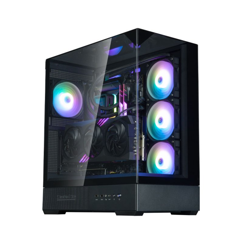 Boitier Moyen Tour ATX Zalman P40 Prism RGB avec panneaux vitrés (Noir)